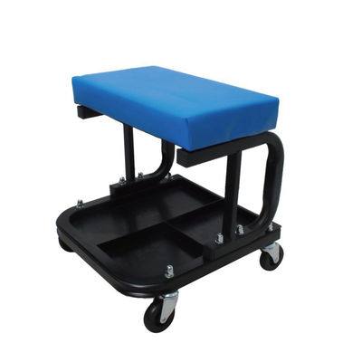 Metal Mechanic's Seat: 120kg Load, Ventilated Mesh, 4 Casters for Vehicle/Equipment Repair