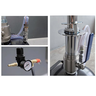 YD44-010 20Gal Pneumatic Oil Drainer: 52-83" Height, 16" Funnel, for Shops/Beauty/Lines