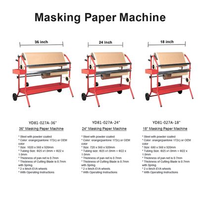 YD81-027ABC，Masking Paper Machine: Durable, Mobile (For Auto/Construction Masking)