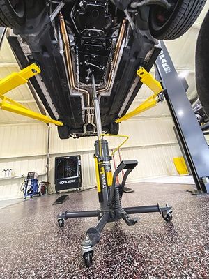 1Ton heavy duty high lift double ram Telescoping gear box  transmission Jack